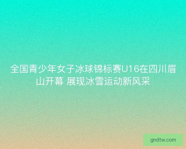 全国青少年女子冰球锦标赛U16在四川眉山开幕 展现冰雪运动新风采